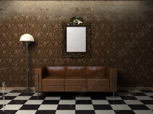 Obraz Distressed grungy interior.