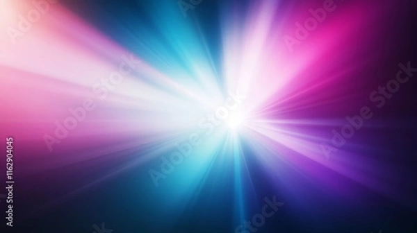 Fototapeta A vibrant burst of colorful light radiating from the center, creating a dynamic visual effect.
