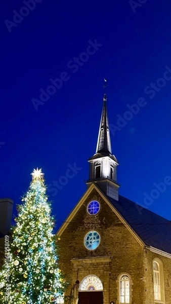 Obraz Christmas Tree and Church