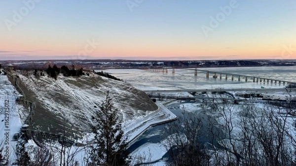 Obraz Sunset in the winter