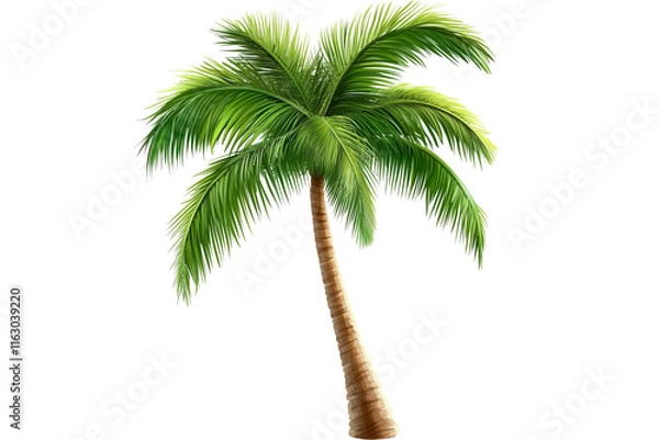 Fototapeta palm tree isolated on white