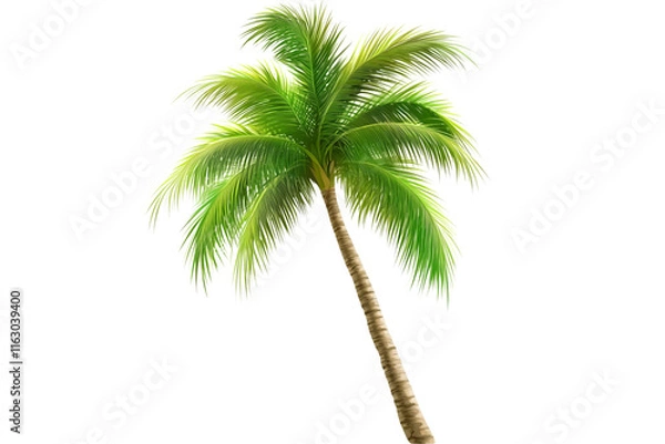 Fototapeta palm tree isolated on white