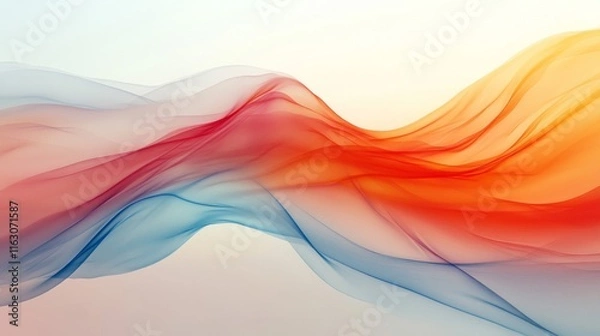 Fototapeta Abstract Colorful Waves Flowing Seamlessly