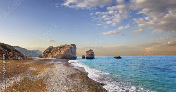 Obraz Bay of Aphrodite. Paphos, Cyprus