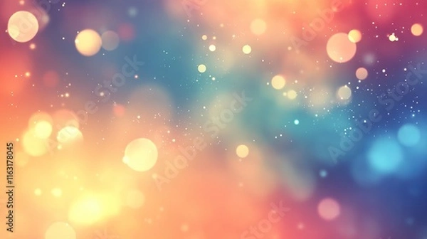 Fototapeta Soft abstract gradient background with gentle light and bokeh effect for calm and serene mood