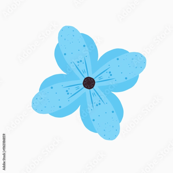 Obraz flower blue design art vector