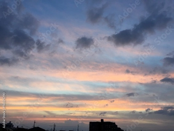 Obraz 虹色の夕焼け