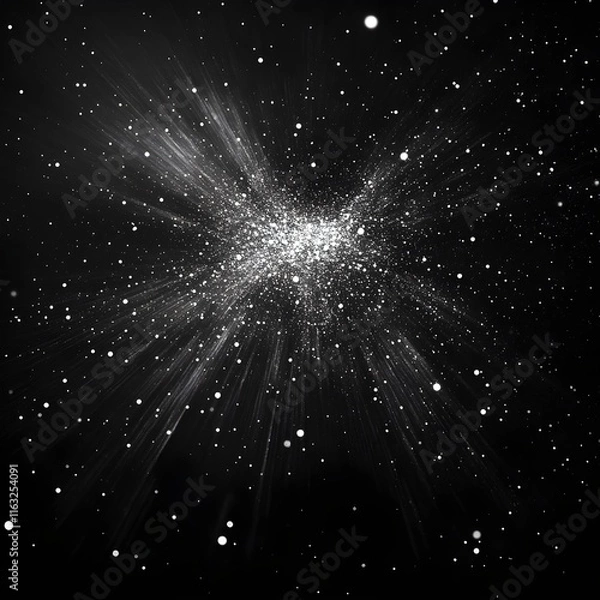 Fototapeta Abstract Cosmic Dust and Light