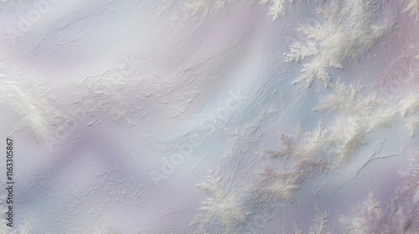 Fototapeta A soft pastel gradient blending pale lavender, silver-gray, and frosty blue tones, with a matte shimmer, subtle dust textures, and a dreamy wintery atmosphere.