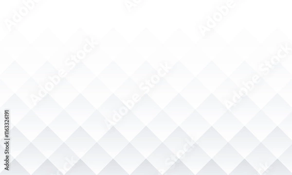 Obraz Abstract white geometric shapes background