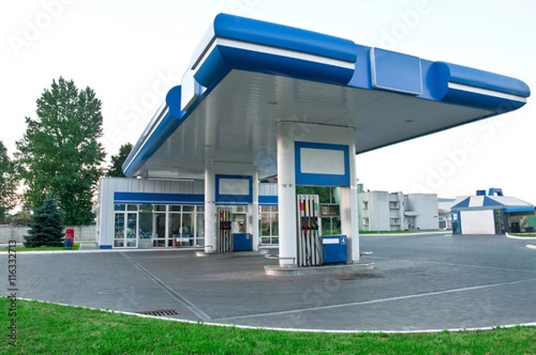 Obraz Gas station