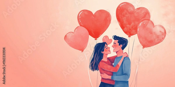 Fototapeta Woman Holding Red Heart as Symbol of Love Compassion and Kindness for Valentine’s Day






