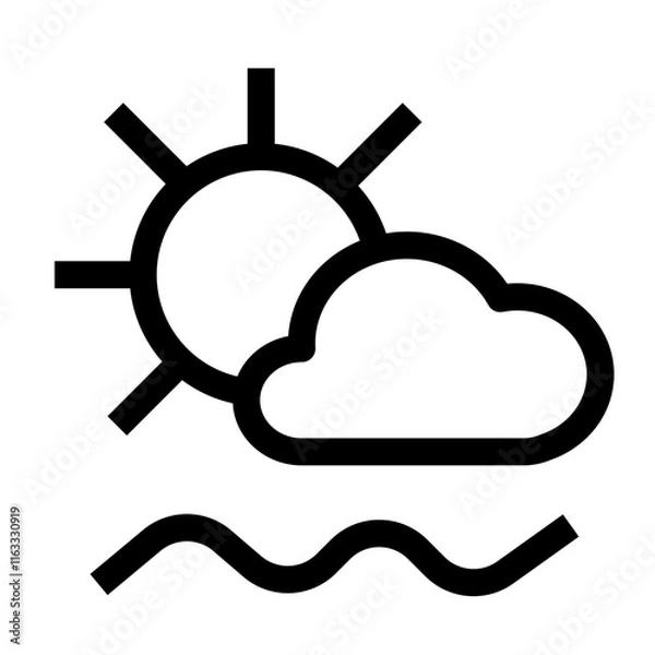Obraz Weather Thin Icon