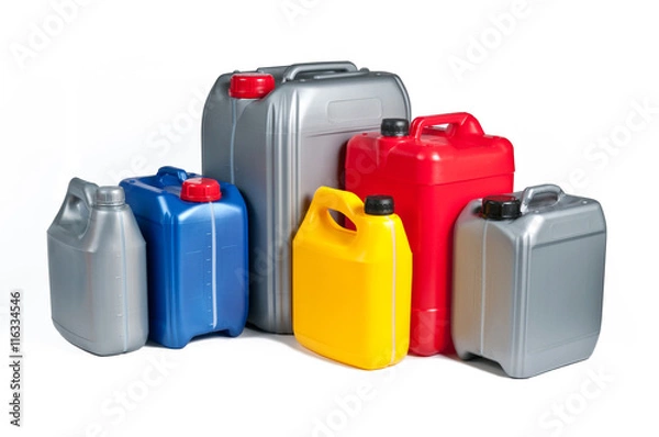 Obraz Plastic canisters for machine oil