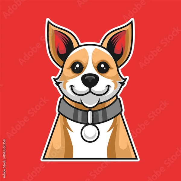 Obraz Vector Clip Art Animal Illustration Dog Vector