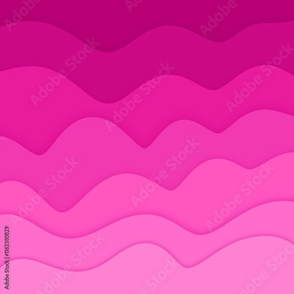 Fototapeta Layered wavy pattern background