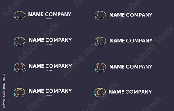 Obraz Pearl shell eyes flat logo