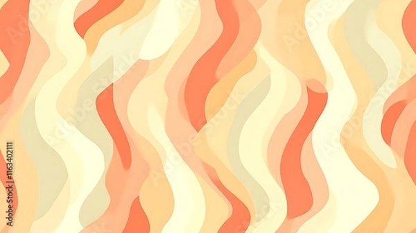 Fototapeta Abstract Wave Pattern In Warm Pastel Colors