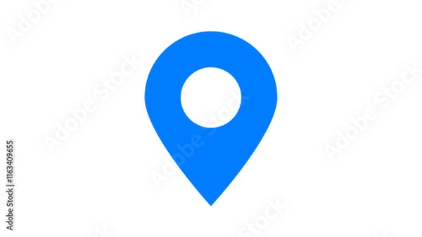 Fototapeta Map Vectored Icon on white background EPS file