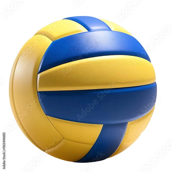 Obraz White volleyball ball isolated on transparent background. png
