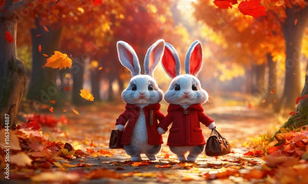 Obraz rabbit in the forest