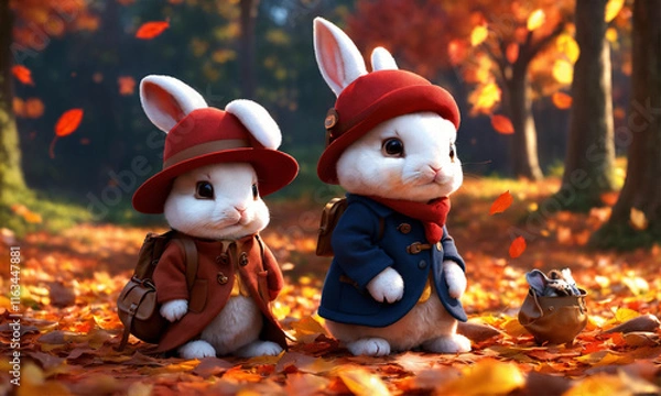 Obraz rabbit in the forest