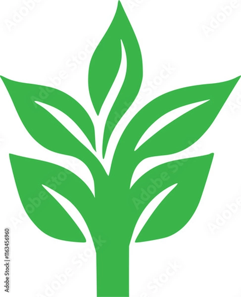 Fototapeta "Vibrant Tree with Green Leaves ,Fully Vector Editable Files for Easy Customization, Vector template