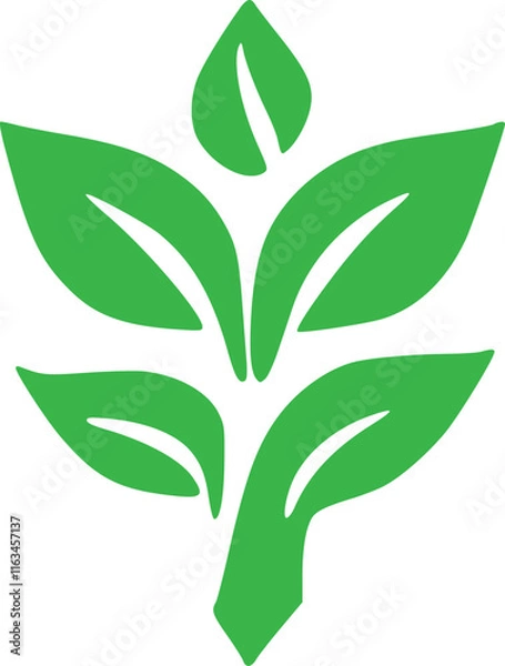 Fototapeta "Vibrant Tree with Green Leaves ,Fully Vector Editable Files for Easy Customization, Vector template