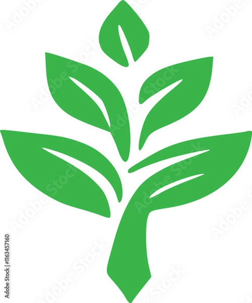 Fototapeta "Vibrant Tree with Green Leaves ,Fully Vector Editable Files for Easy Customization, Vector template