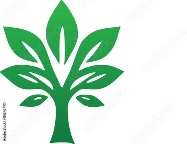 Fototapeta illustration of a tree vector file, Tree design 