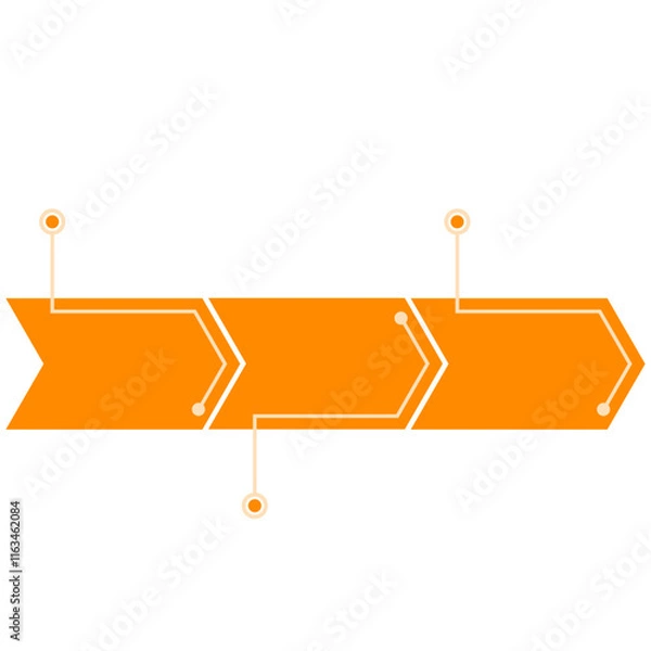 Fototapeta Forward and Arrow Flowchart