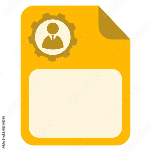Fototapeta Personal Data Processing Icon