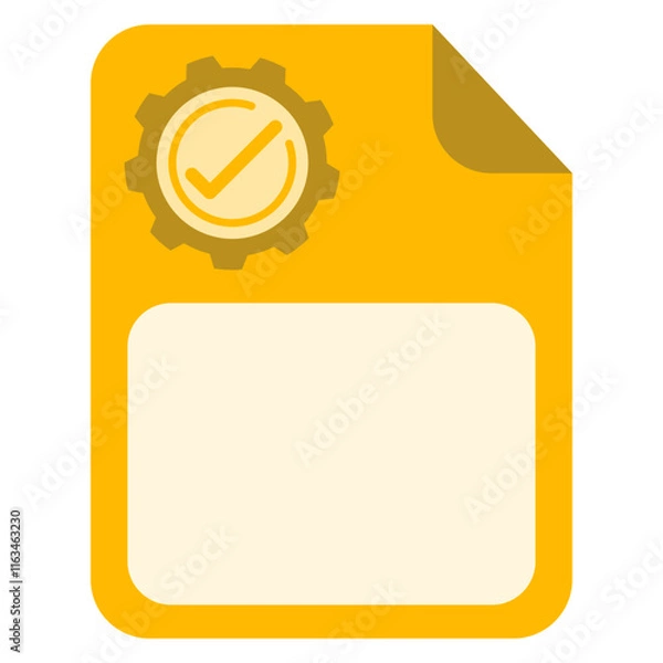 Fototapeta Processing Checklist Design
