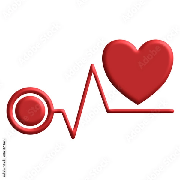 Obraz 3D heart Center