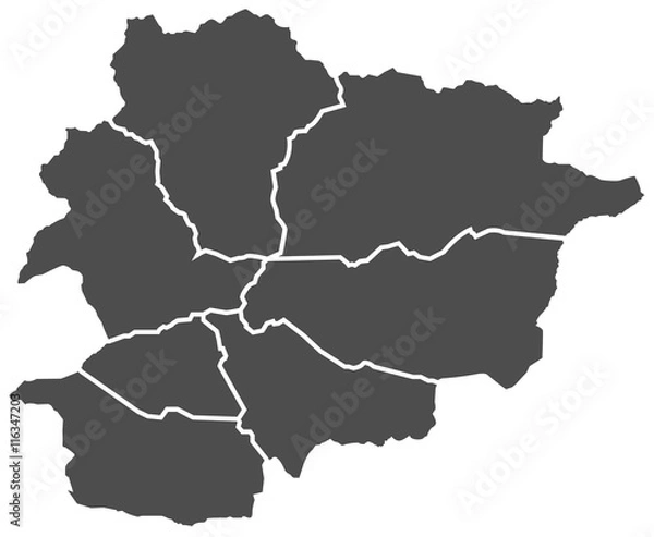 Fototapeta Mapa Andory