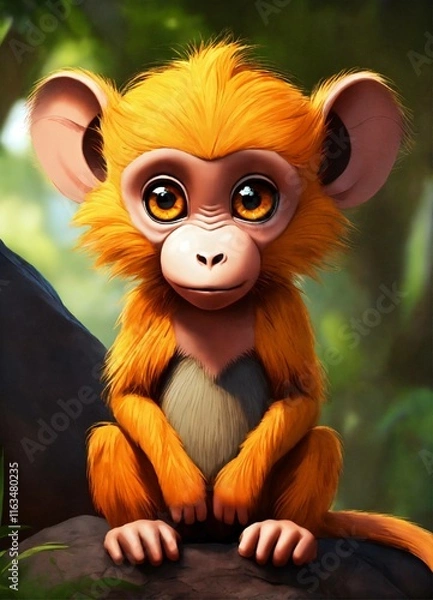 Obraz monkey in the forest