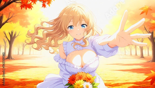 Obraz 手を差し出す