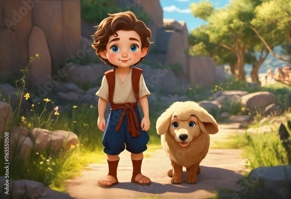 Obraz child and  cartoon