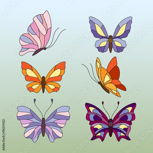 Fototapeta stained glass patterns