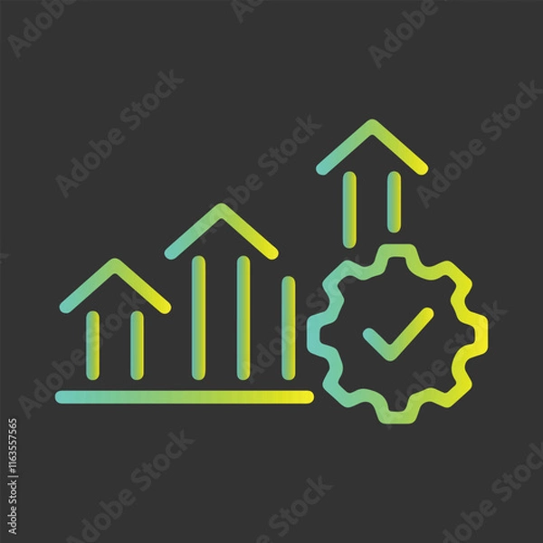 Fototapeta Minimalist Growth and Optimization Vector Design