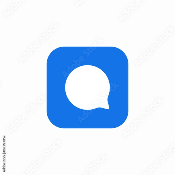 Fototapeta bubble speech question icon vector sign