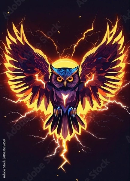 Obraz skull with wings