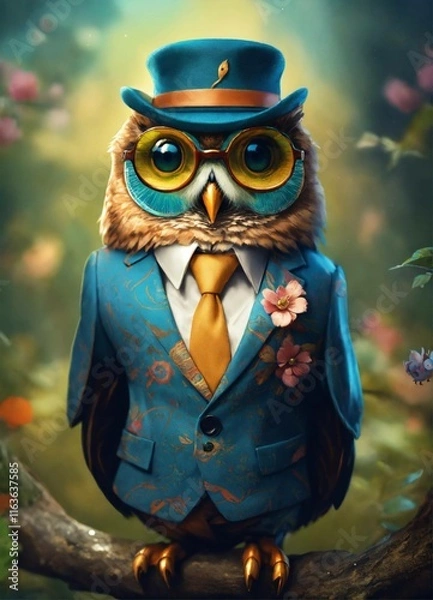 Obraz owl in the forest