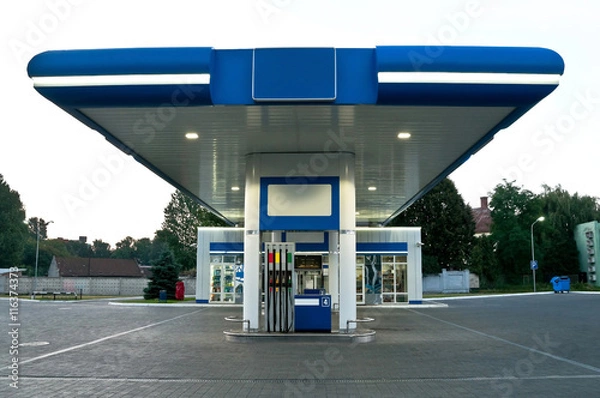 Obraz Gas station