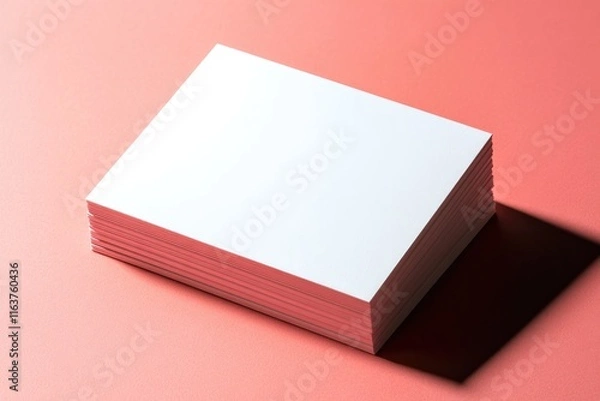 Fototapeta Minimalistic composition showcasing clean white sheets on vibran