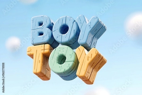 Obraz Letter “boytoy” 3D design