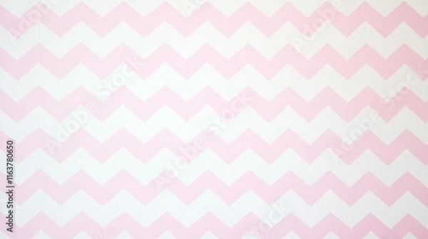 Fototapeta Pink and White Chevron Pattern Background Texture