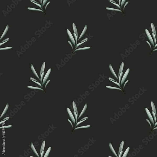 Fototapeta seamless floral pattern