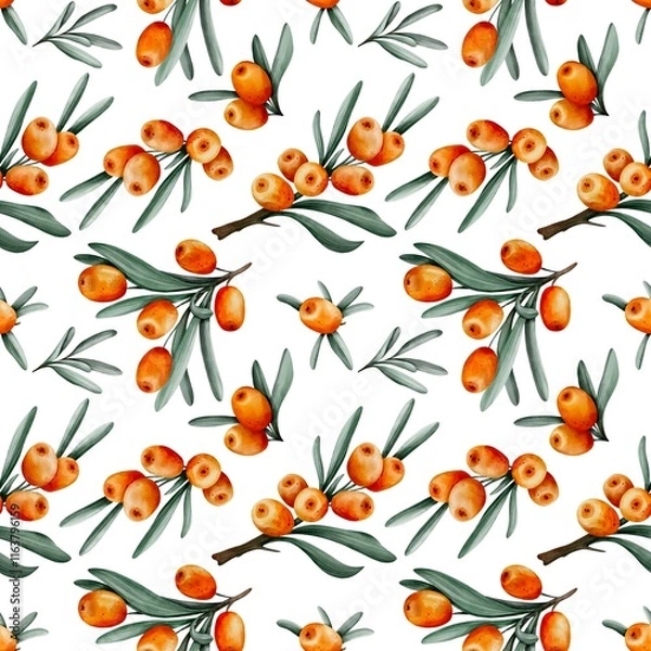 Fototapeta seamless pattern with berries