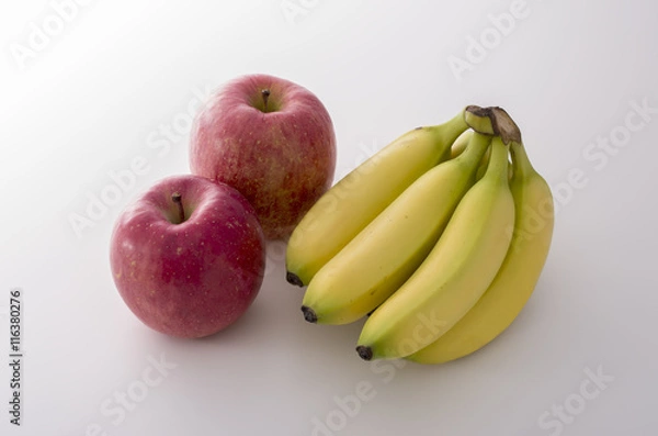 Fototapeta バナナとリンゴ